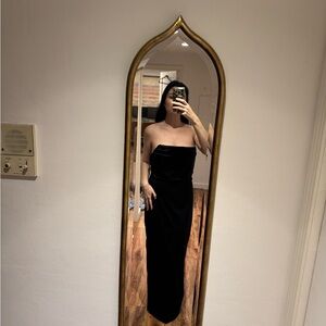 12th Tribe Classic Black Strapless Dress